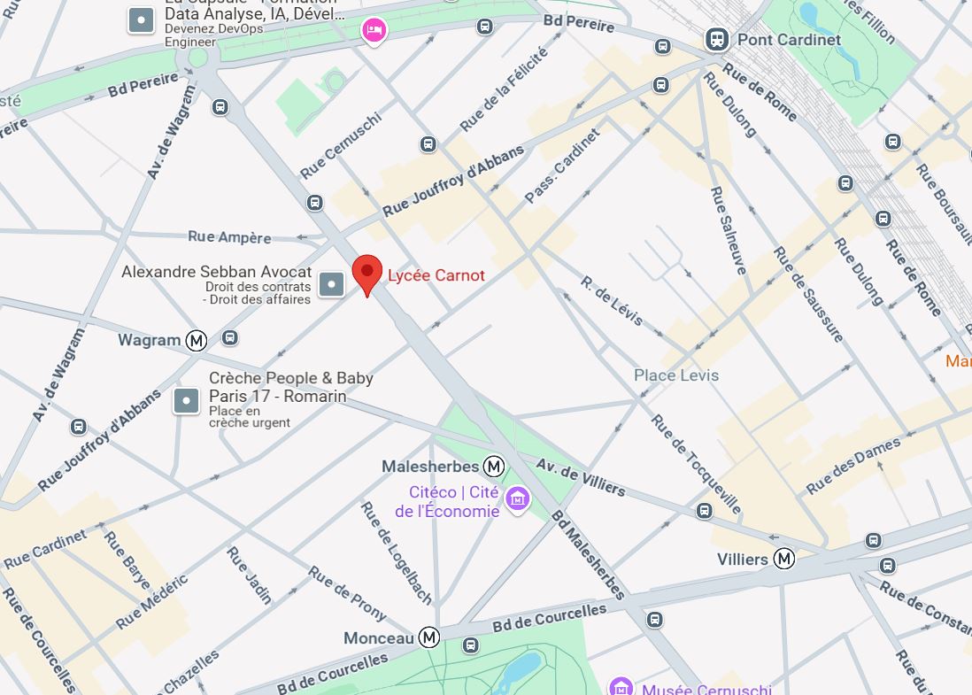 KMPO Paris 17 Lévis Lycée Carnot